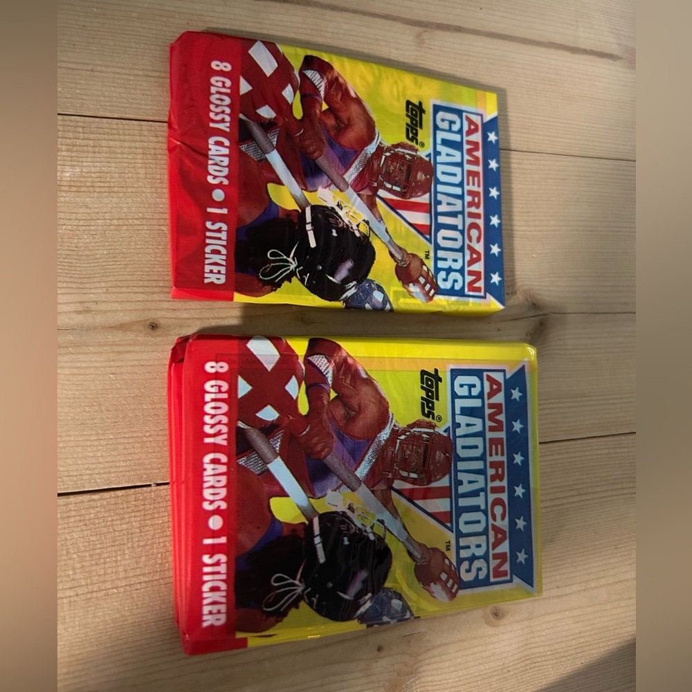Topps American Gladiator trading card packs (unopened)